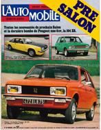 1975 LAUTOMOBILE MAGAZINE 351 FRANS, Nieuw, Author