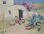 Adrianus Johannes Zwart (1903-1987) - Huisje op Ibiza,, Antiek en Kunst