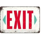 Exit reclamebord, Verzamelen, Merken en Reclamevoorwerpen, Verzenden, Nieuw