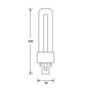 Bailey LED PL-S 4.5W/830/2P | vervangt Philips PL-S 9W/83..., Ophalen of Verzenden, Nieuw