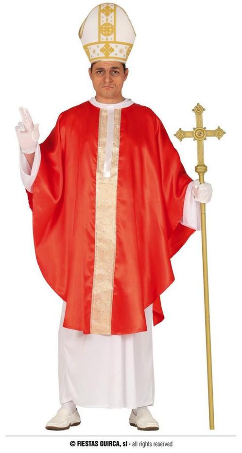 Paus kostuum rood, Hobby en Vrije tijd, Feestartikelen, Feestartikel, Nieuw, Verzenden