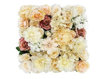 Flowerwall, 4x panelen kunstbloemen decoratie (KHSQ006) beschikbaar voor biedingen