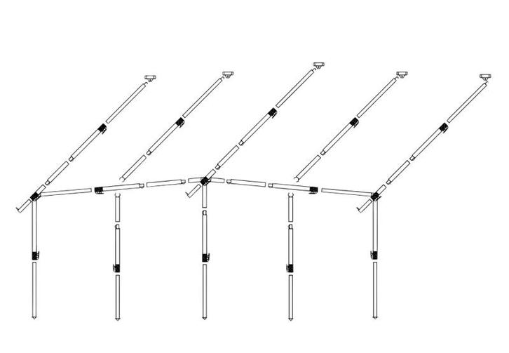 Dorema Frame Voortent Staal EasyGrip 25mm diepte 240, Caravans en Kamperen, Kampeeraccessoires