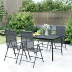 vidaXL Tuintafel 165x80x72 cm staalgaas antracietkleurig, Verzenden, Nieuw, Metaal