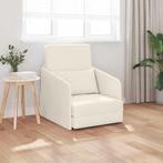 vidaXL Slaapbank Crème 65 x 80 x 83 cm Fluweel, Huis en Inrichting, Banken | Bankstellen, Verzenden, Nieuw, Stof, Minder dan 150 cm