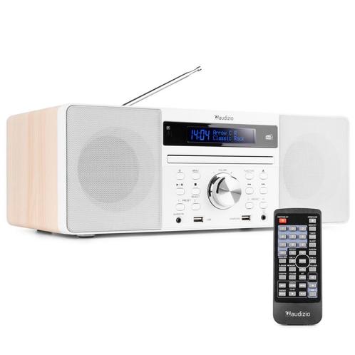 Audizio Prato microset met DAB radio, Bluetooth, USB mp3 & c, Audio, Tv en Foto, Radio's, Nieuw, Verzenden