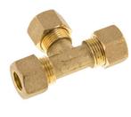 12mm Messing T-stuk Knelfitting 75 Bar DIN EN 1254-2, Verzenden, Nieuw