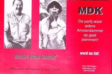 Politieke poster van het MDK (lijst optie, Posters) beschikbaar voor biedingen