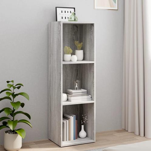 vidaXL Boekenkast/tv-meubel 36x30x114 cm hout grijs sonoma, Huis en Inrichting, Kasten | Boekenkasten, 25 tot 50 cm, Nieuw, Overige houtsoorten