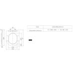Best-Design Toiletzitting Soft-Closing Lavina-49 Glans Wit, Ophalen of Verzenden, Nieuw