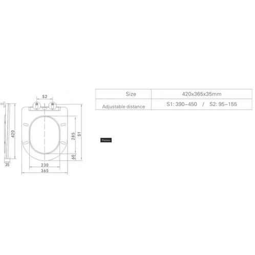 Best-Design Toiletzitting Soft-Closing Lavina-49 Glans Wit, Doe-het-zelf en Verbouw, Sanitair, Ophalen of Verzenden