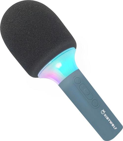 Kidywolf - Microfoon met karaoke blauw, Kinderen en Baby's, Speelgoed | Overig