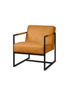 Fauteuil Star - fauteuils - Cognac, Nieuw, Leer, Bruin