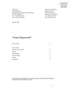 2001 AUDI PROJECT STEPPENWOLF PERSMAP ENGELS, Nieuw, Audi, Author