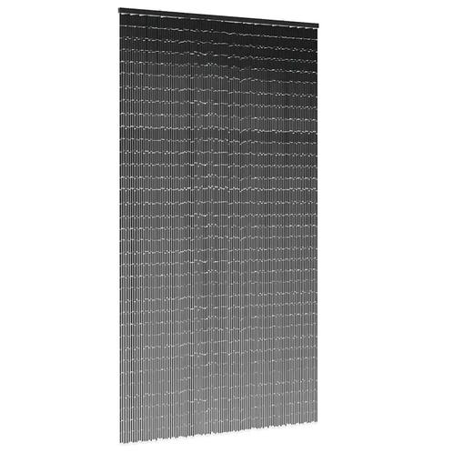 vidaXL Insectengordijn 120x220 cm bamboe donkergrijs, Huis en Inrichting, Stoffering | Gordijnen en Lamellen, Grijs, Nieuw, Verzenden