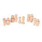 TickiT - Houten poppetjes - 10 stuks, Kinderen en Baby's, Speelgoed | Houten speelgoed, Nieuw