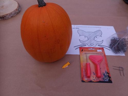 Pompoen uitsnijsetje setje om uit te snijden carvingkit, Hobby en Vrije tijd, Knutselen, Nieuw, Ophalen of Verzenden