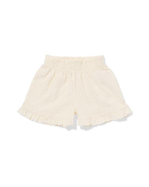 HEMA Baby korte broek broderie gebroken wit 2=30% / 1=15%, Kinderen en Baby's, Babykleding | Overige, Nieuw, Verzenden