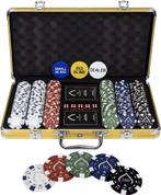 Texas Finest Golden Pokerset 300 Chips – Pokerkoffer, Ophalen of Verzenden, Zo goed als nieuw