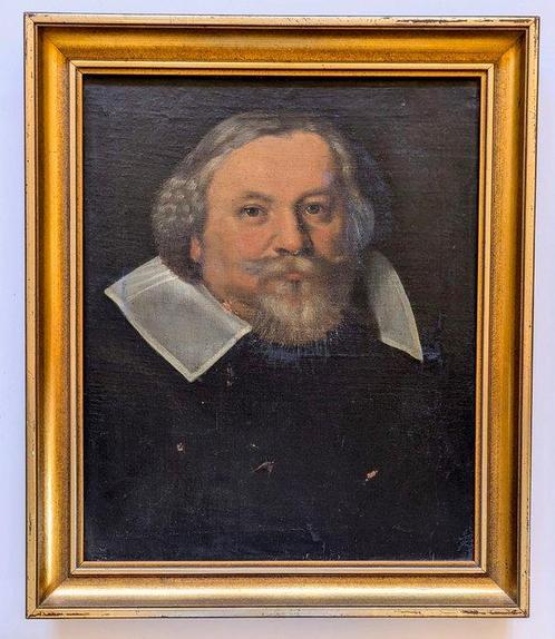 Europese school (XIX) - Portrait eines Herren - NO RESERVE, Antiek en Kunst, Kunst | Schilderijen | Klassiek