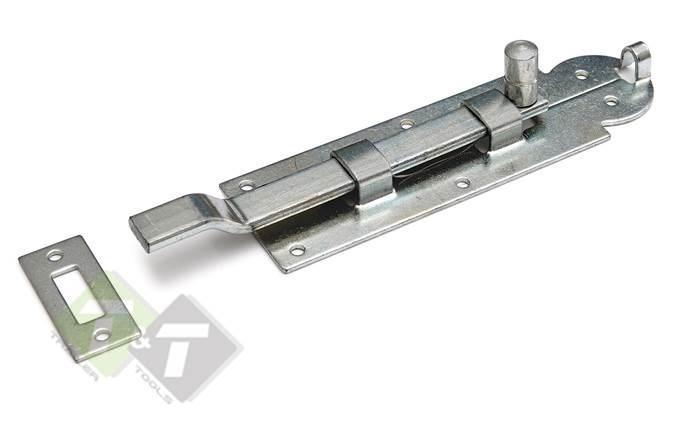 Plaatschuif - Schuifgrendel Met Bocht - Schuif Slot - 120 Mm, Doe-het-zelf en Verbouw, Hang- en Sluitwerk, Overige typen, Nieuw