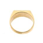 Tricolor gouden zegelring, Gebruikt, Overige kleuren, 19 tot 20, Heer