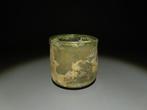 Oud-Romeins Glas Fles, 1e - 2e eeuw n.Chr. 6,4 cm Hoogte.