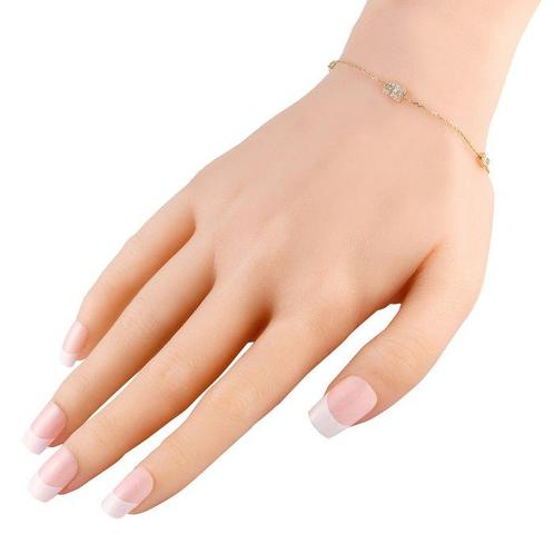 Armband - 14 karaat Geel goud - 0.20ct. tw. Diamant, Sieraden, Tassen en Uiterlijk, Armbanden