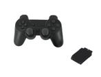 PS2 Controller Wireless Zwart (Third Party) (Nieuw), Ophalen of Verzenden, Nieuw