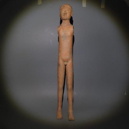 Oud-Chinees Terracotta Stickman Warrior. Han-dynastie, 206, Verzamelen, Mineralen en Fossielen