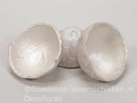 Coconut coco shell half cut White Pearl zak 10 stuks, Huis en Inrichting, Woonaccessoires | Kunstplanten en Kunstbloemen, Nieuw