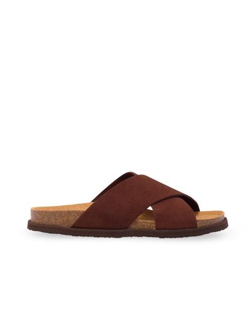 Scholl slippers heren 44 bruin, Kleding | Heren, Schoenen, Bruin, Nieuw, Verzenden
