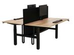 Duo bureau Zit sta YOUP07  zwart eiken 200x80, Nieuw, Ophalen of Verzenden