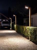 Lantaarnpaal eiken hout led 1080 lumen 3 en 5 meter, Tuin en Terras, Verzenden, Nieuw, Bewegingssensor