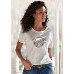 Vivance T-shirt Met glanzende frontprint in een zachte, Kleding | Dames, T-shirts, Verzenden, Nieuw