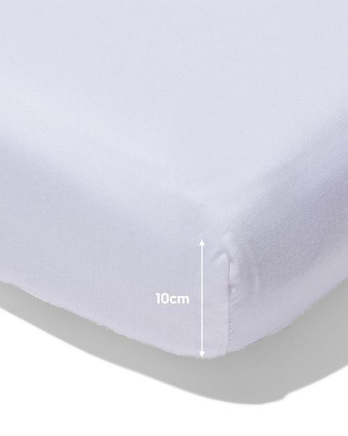 HEMA Splittopper hoeslaken zacht katoen 200x200 wit, Huis en Inrichting, Slaapkamer | Beddengoed, Nieuw, Verzenden