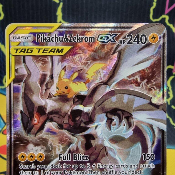 Pokémon - 1 Card - Pikachu & Zekrom GX SM168 Alternate art,, Hobby en Vrije tijd, Verzamelkaartspellen | Pokémon