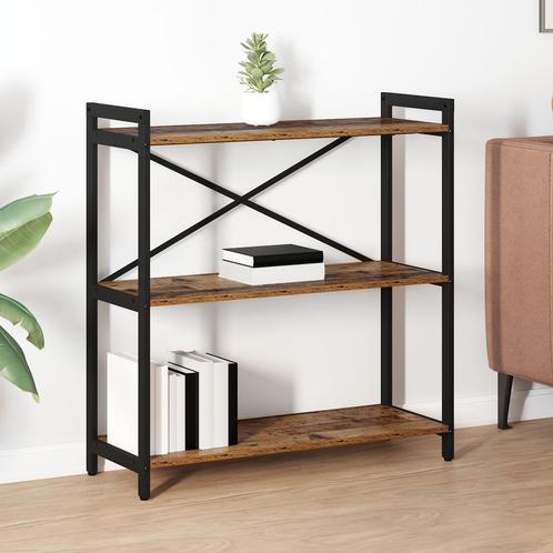 vidaXL Boekenkast Oud hout 80 x 30 x 83 cm Bewerkt hout, Huis en Inrichting, Kasten | Boekenkasten, Nieuw, Minder dan 50 cm, Overige houtsoorten
