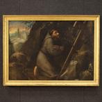 Italiaanse school (XVIII) - San Francesco - XL format, Antiek en Kunst
