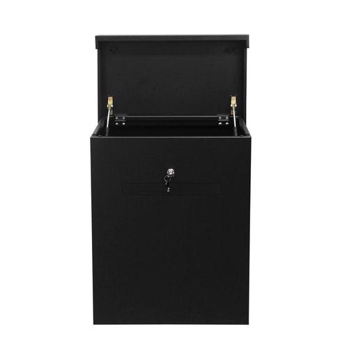 Logixbox Topbox-XL Plus pakketbox met brievenbusklep - zwart, Tuin en Terras, Brievenbussen, Nieuw, Verzenden