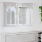 vidaXL Voile Gordijn 2 pcs Lichtgrijs 140 x 140 cm Polyester, Verzenden, Nieuw