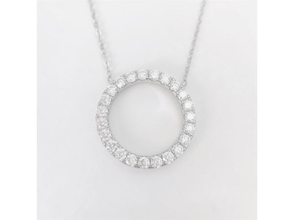 Veiling - Hanger wit rond briljant, Sieraden, Tassen en Uiterlijk, Kettinghangers