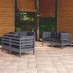 vidaXL 6-delige Loungeset met kussens massief grenenhout, Tuin en Terras, Tuinsets en Loungesets, Verzenden, Nieuw, Loungeset