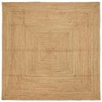 vidaXL Gebied Tapijt Beige 240 x 240 cm Jute, Huis en Inrichting, Verzenden, Nieuw, Beige
