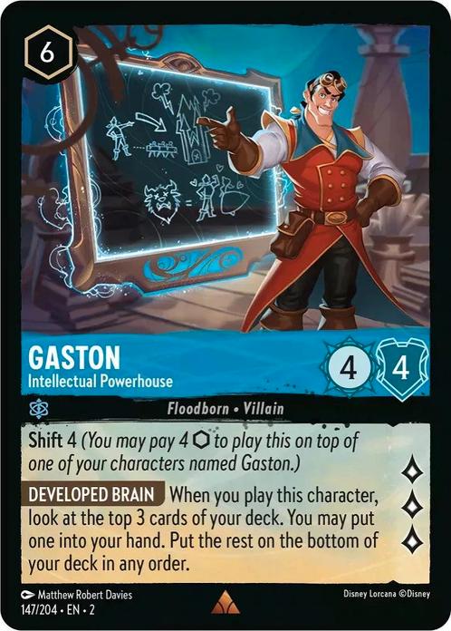 [147/204] - GASTON - Intellectual Powerhouse ENG FOIL [M/NM], Verzamelen, Disney, Verzenden