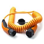 Laadkabel type 2 | LAPP | 5 meter (Spiraal, 11 kW, Oranje), Verzenden, Nieuw