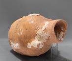 Oud-Romeins Terracotta Amphora - 30 cm, Antiek en Kunst