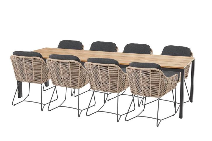 Taste by 4 Seasons Belmond tuinset naturel met Goa tafel, Tuin en Terras, Tuinsets en Loungesets, Ophalen of Verzenden