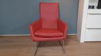 Fauteuil Label Don  rood REFURBISHED, Ophalen of Verzenden, Zo goed als nieuw, 50 tot 75 cm, Leer