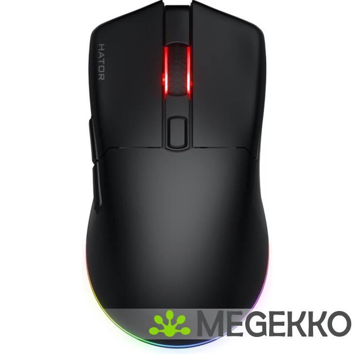 HATOR Pulsar 3 RGB draadloze zwarte muis, Computers en Software, Muizen, Nieuw, Verzenden